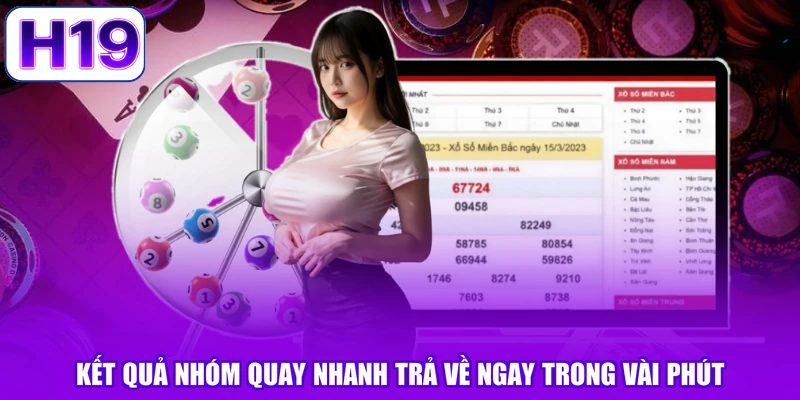 Kết quả nhóm quay nhanh trả về ngay trong vài phút