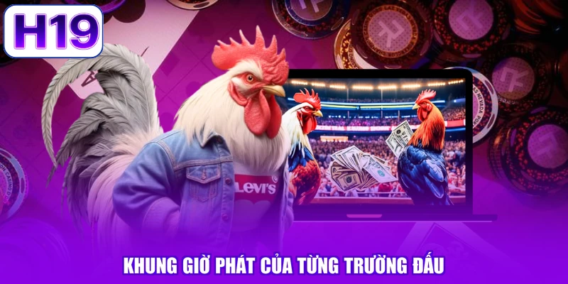 Khung giờ phát của từng trường đấu